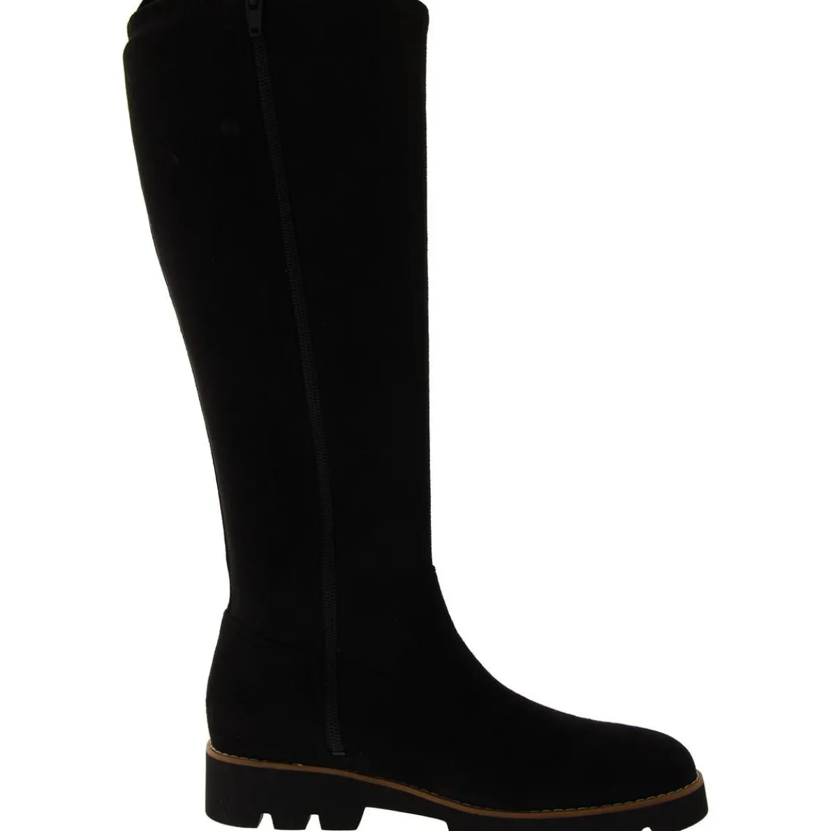 Ashburn Zipper Faux Suede Knee-High Boots