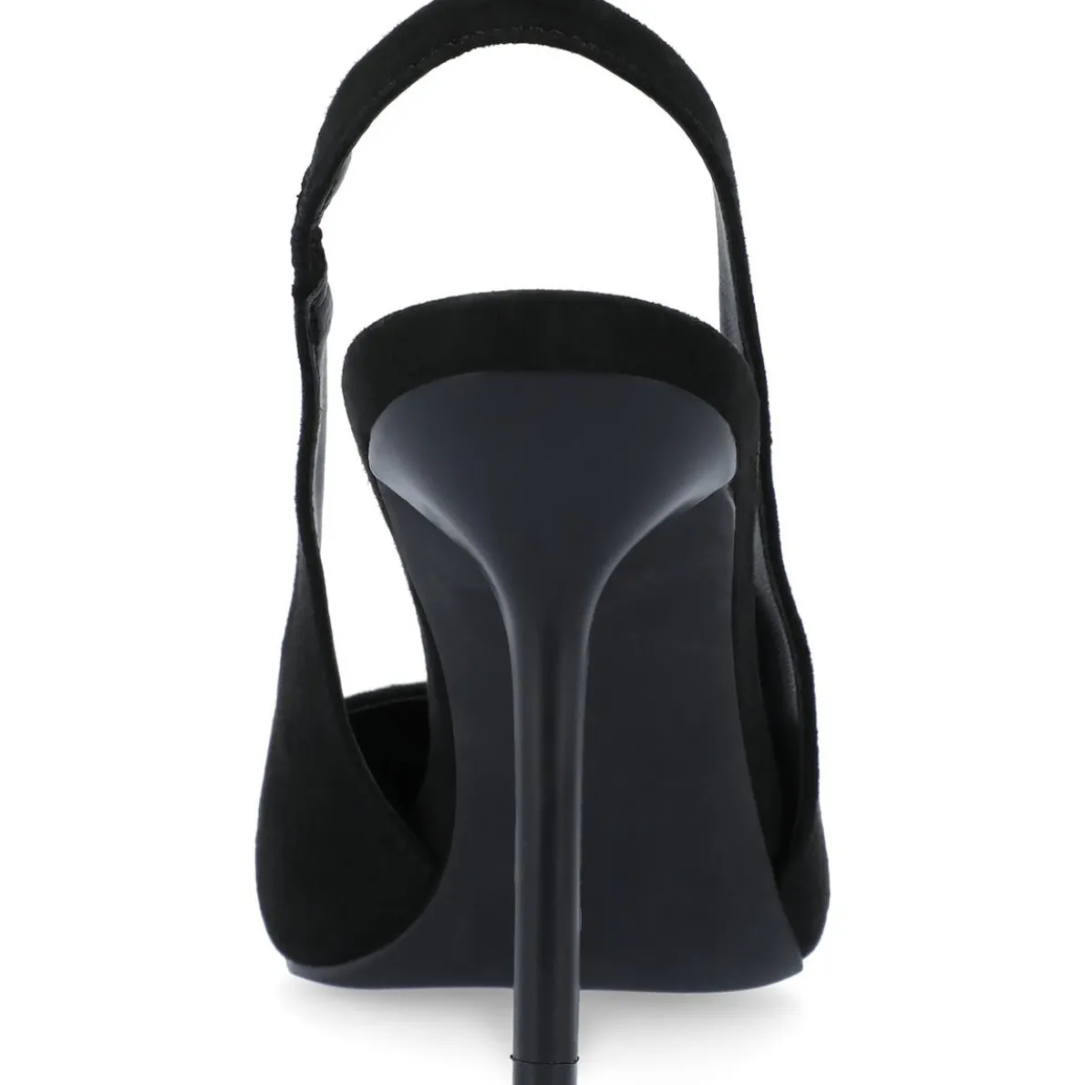 Elenney Faux Suede Pointed Toe Slingback Heels