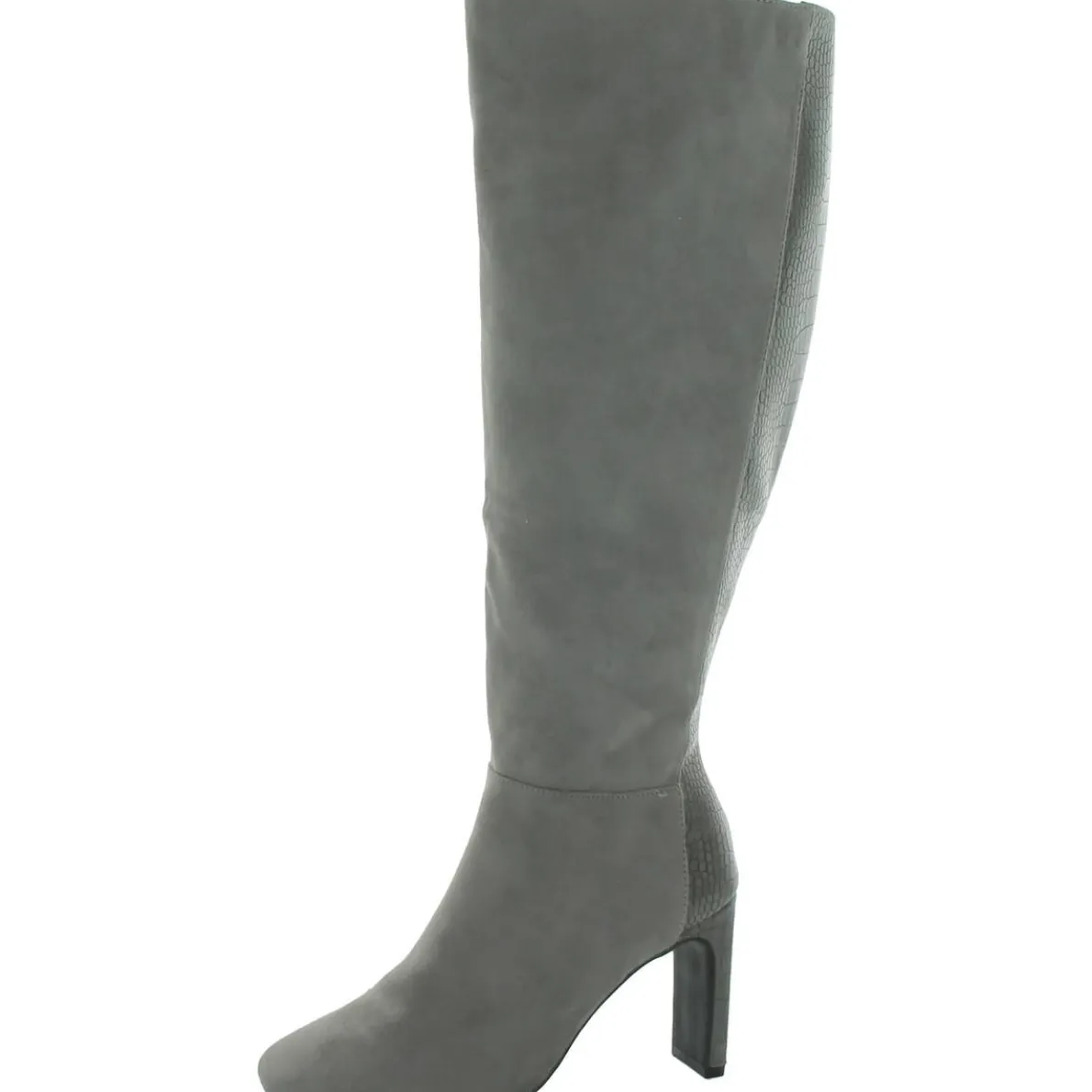 elisabeth Zip Up Snake Print Knee-High Boots