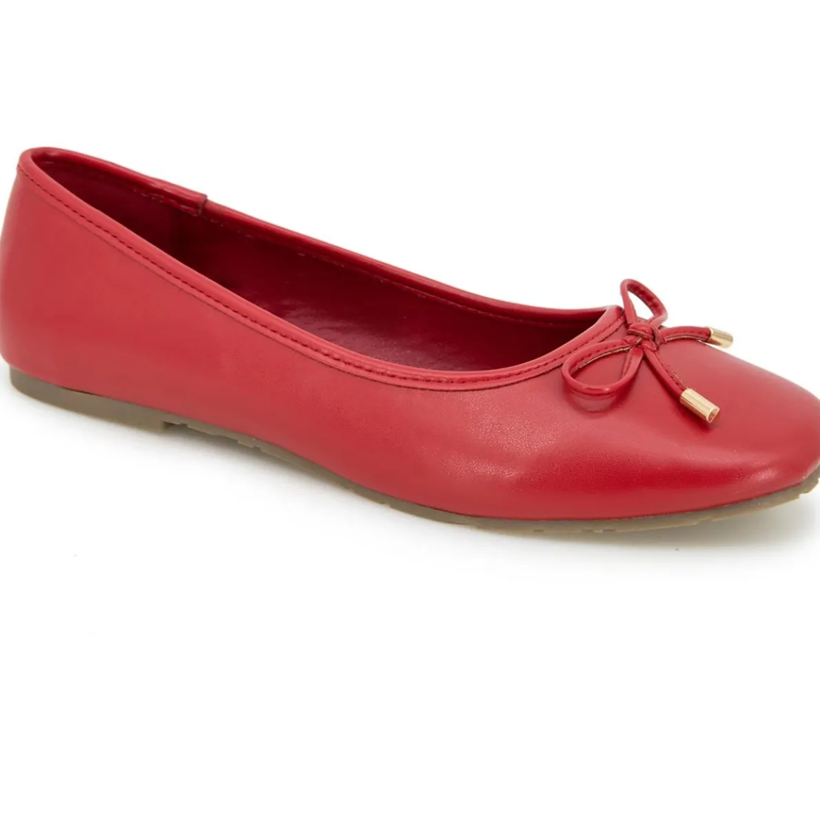 Elstree Faux Leather Slip On Ballet Flats