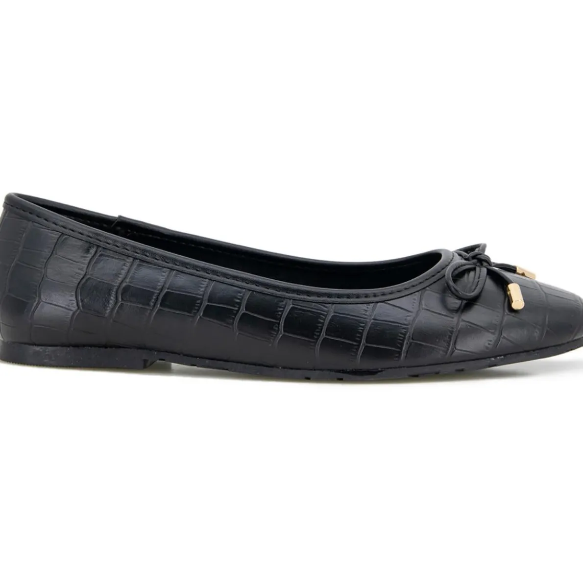 Elstree Faux Leather Slip On Ballet Flats