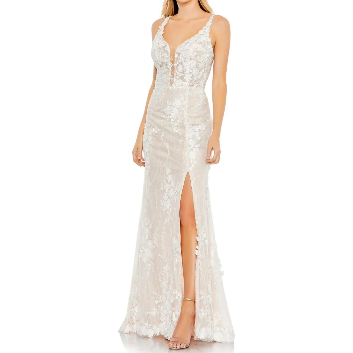 Embroidered Evening Dress