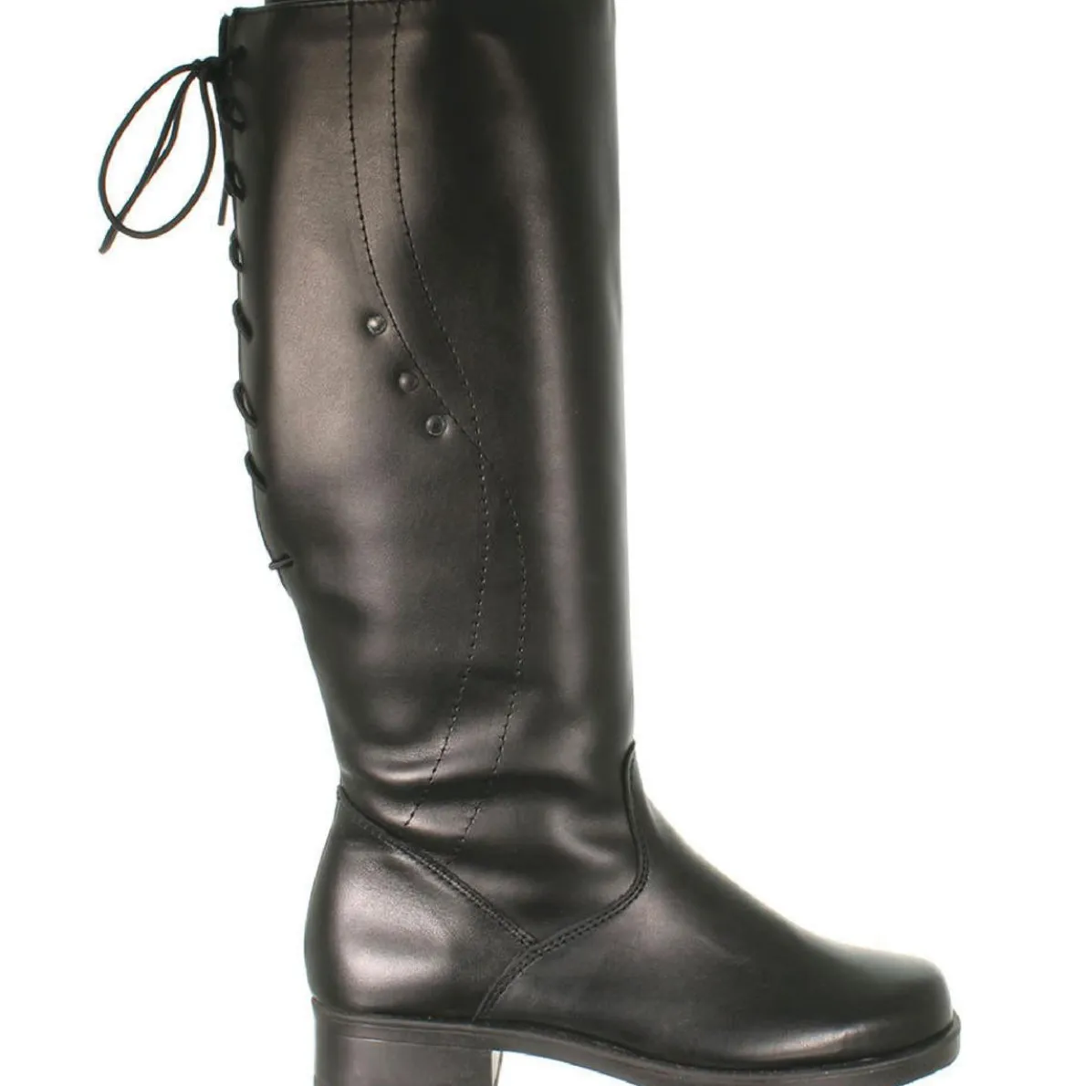 Emelyne Pull On Block Heel Mid-Calf Boots