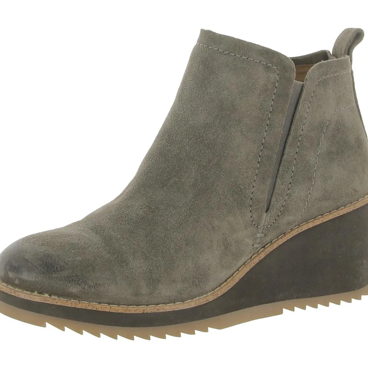 EMEREE Suede Pull On Wedge Boots