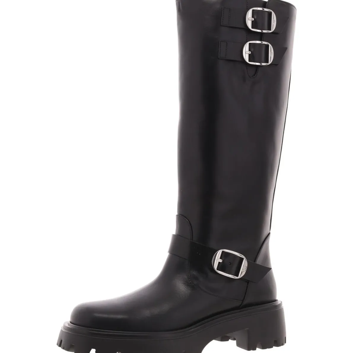 EMERSON Buckle Leather Knee-High Boots