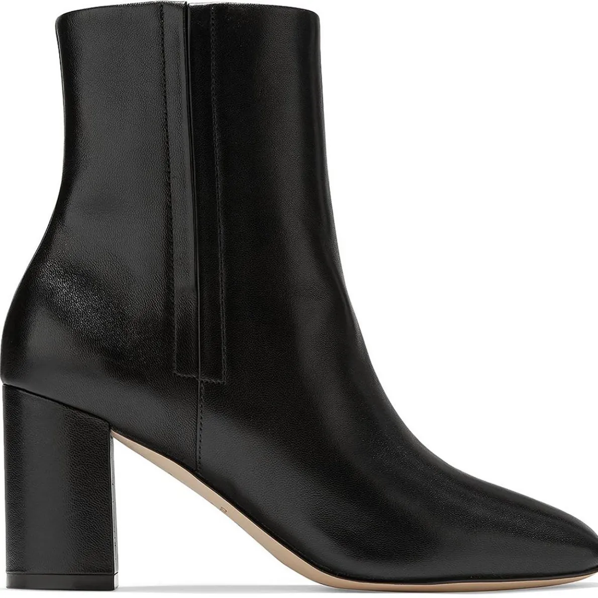 Chrystie Leather Square Toe Mid-Calf Boots