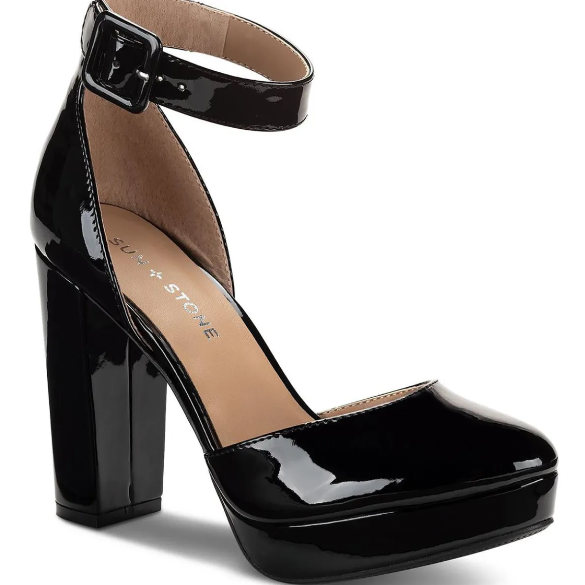 Estrella Comfort Insole Ankle Strap Pumps