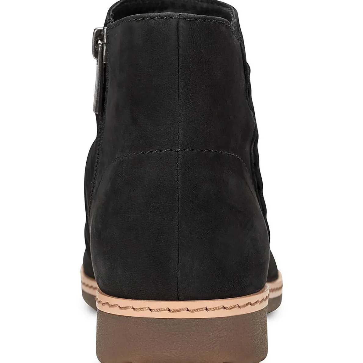 ETHILAREE Zipper Faux Leather Booties