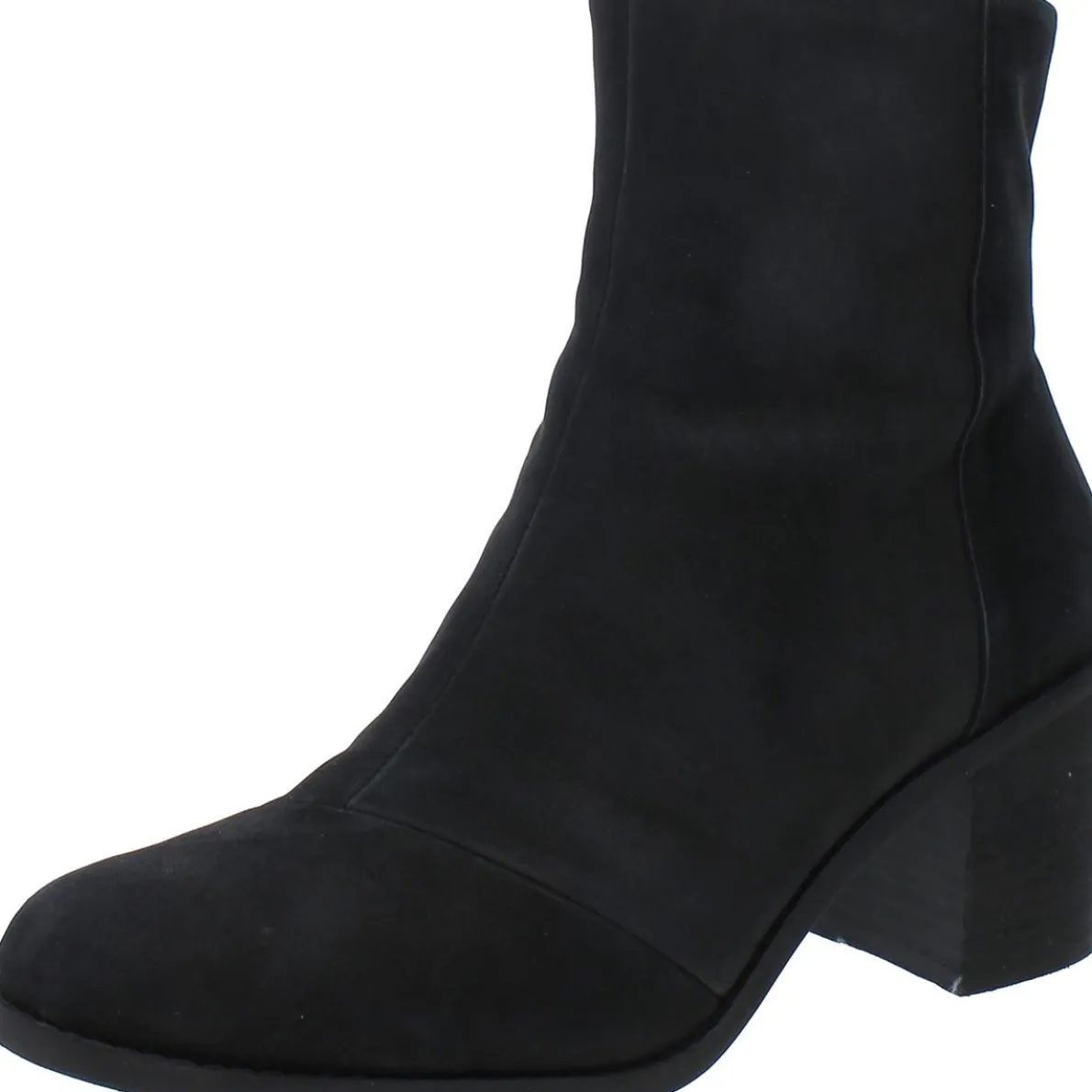 Evelyn Suede Round Toe Ankle Boots