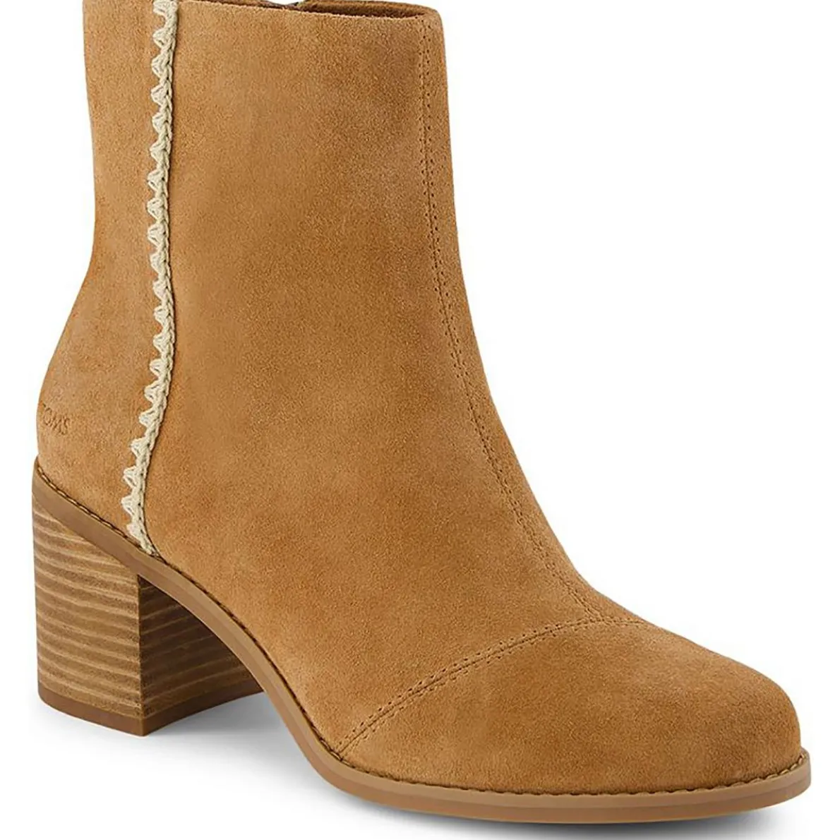 Evelyn Zipper Suede Booties