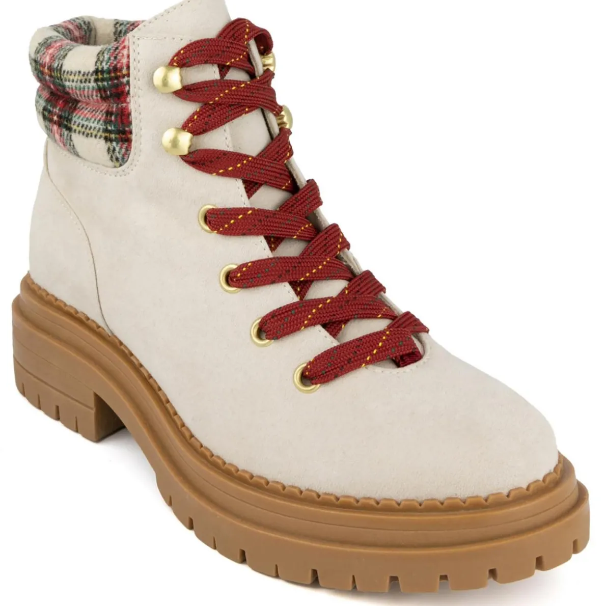 Rave Faux Suede Lace Up Combat & Lace-up Boots