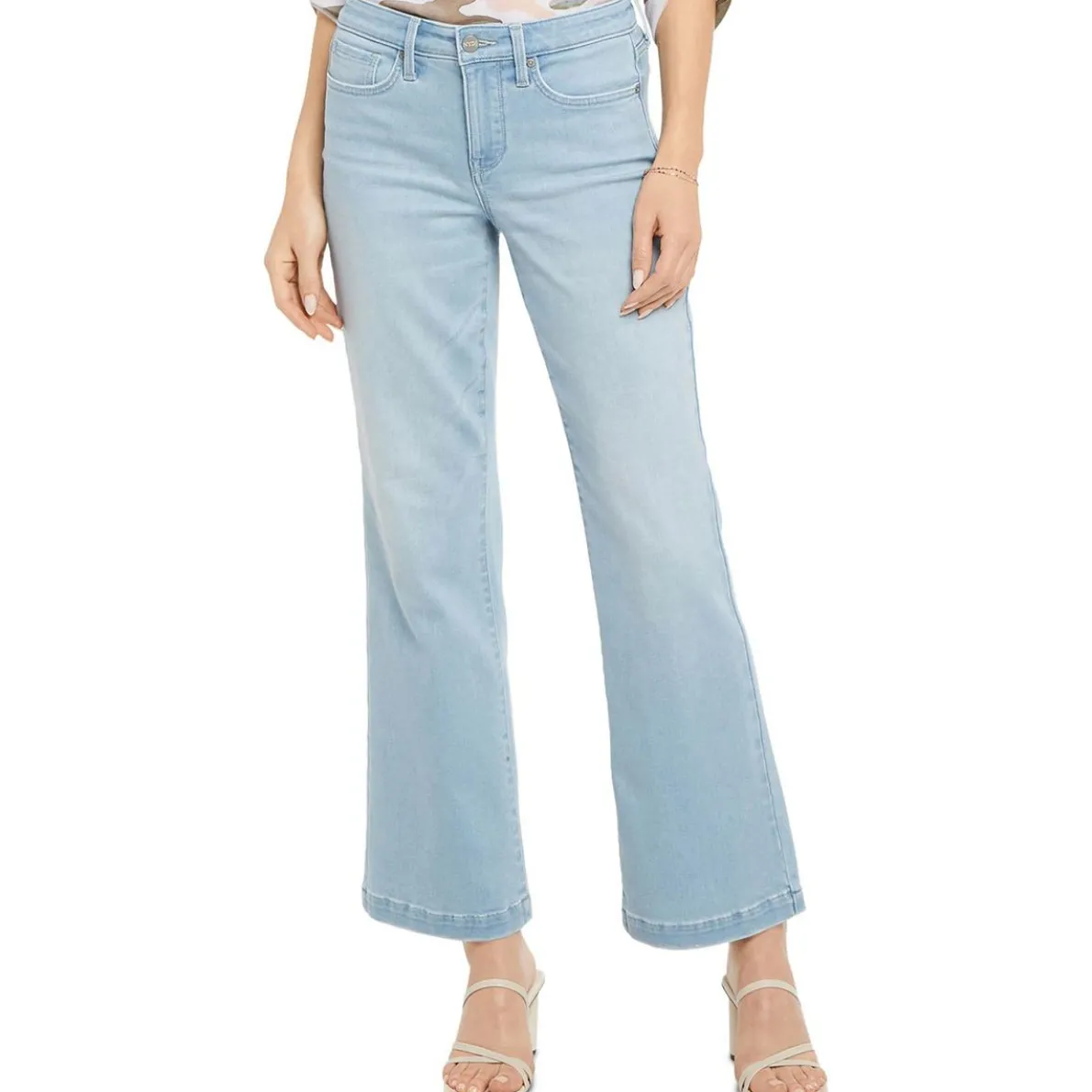 Denim Mid-Rise Flare Jeans