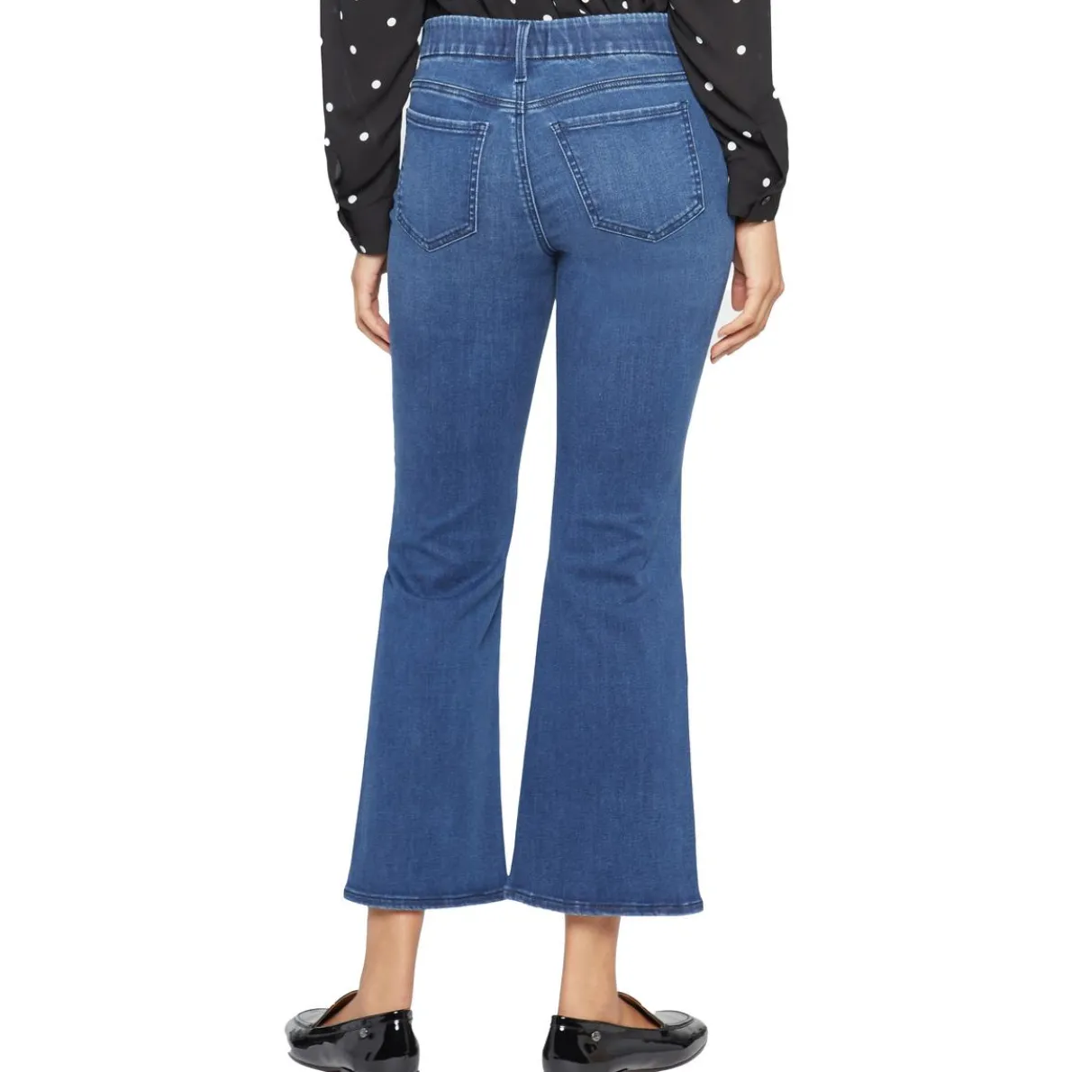 Denim Mid-Rise Flare Jeans