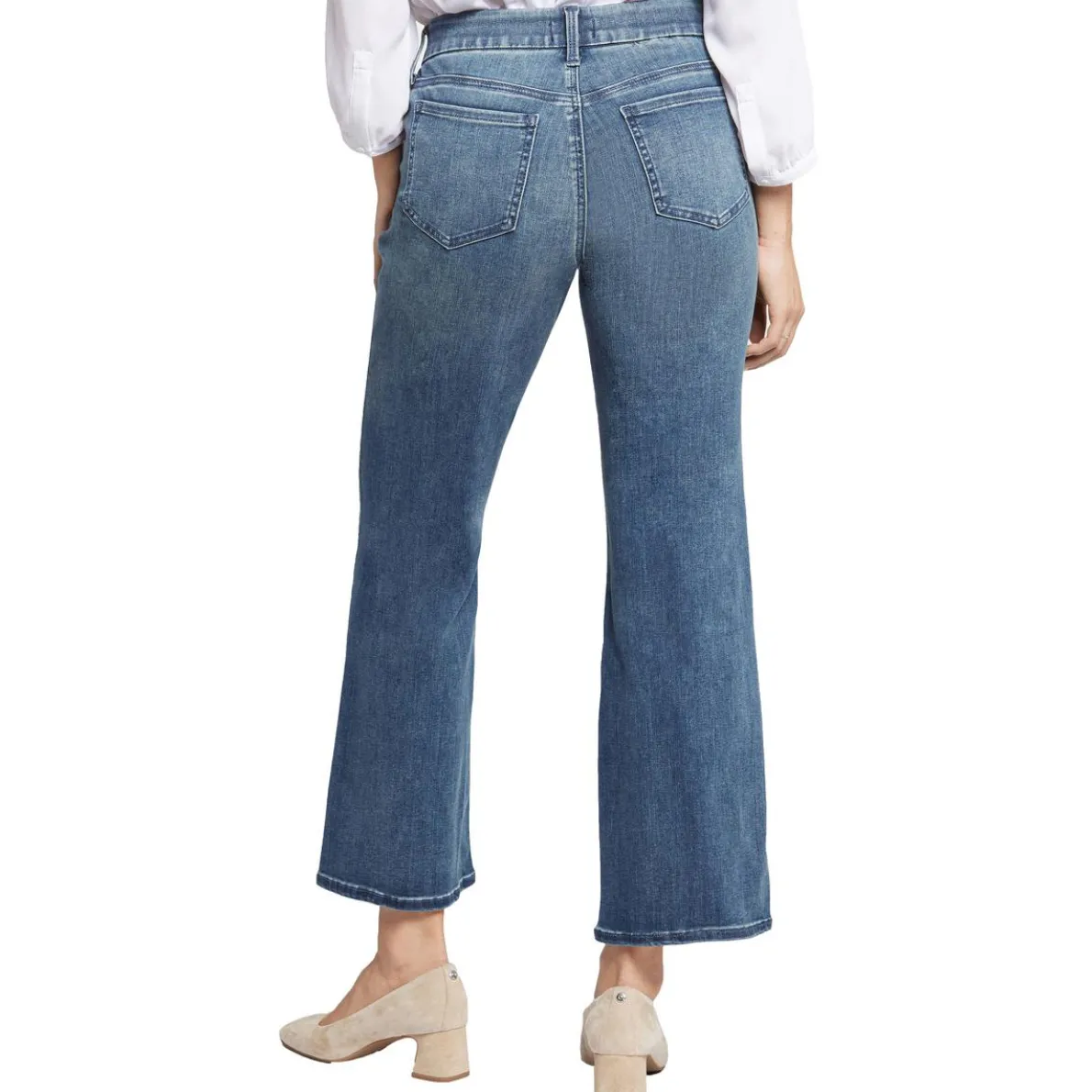 Denim Mid-Rise Flare Jeans