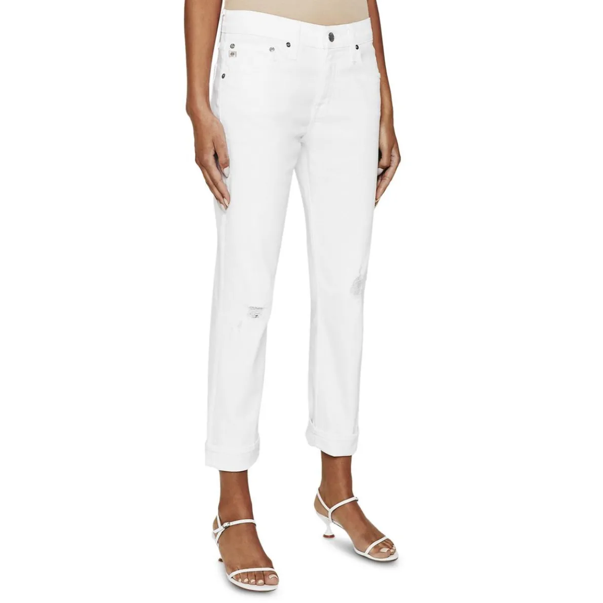 Ex-Boyfriend Crop Distressed Ankle Jeans