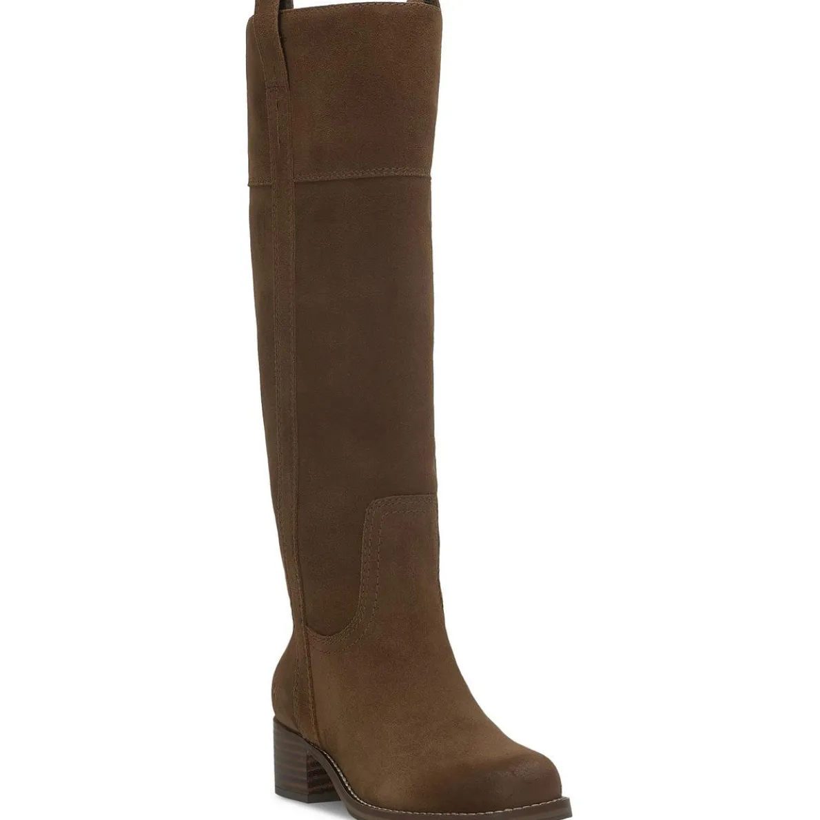 Extra Wide Calf Leather Knee-High Boots