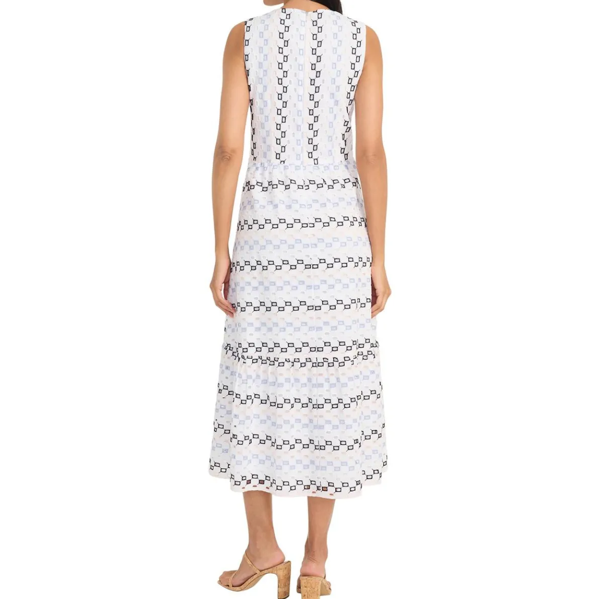 Eyelet Cotton Midi Dress