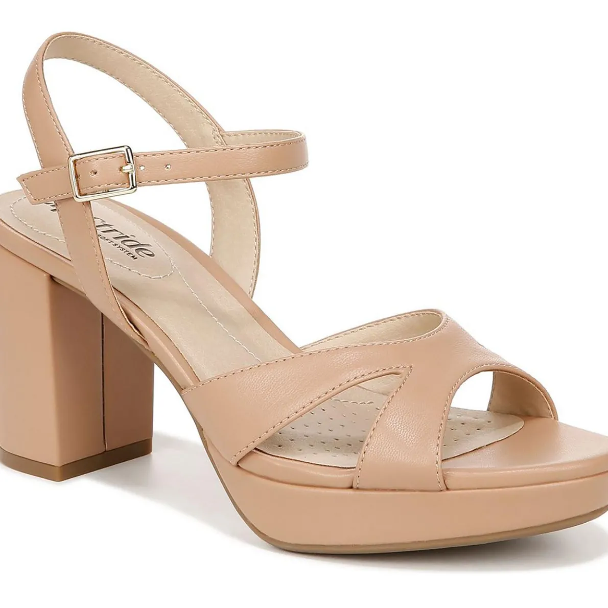 Last Dance 4 Denim Ankle Strap Block Heels