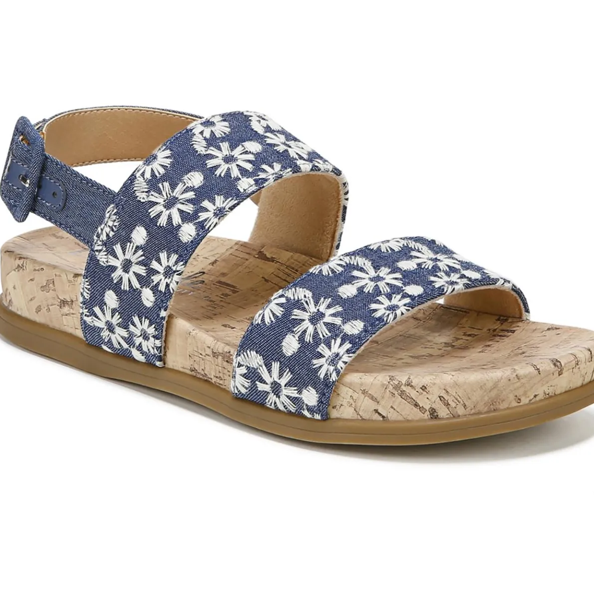 Holiday Faux Leather Footbed Slingback Sandals