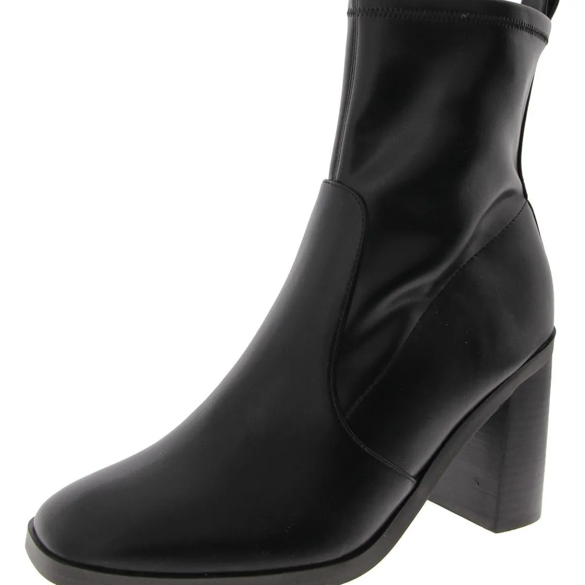 Fable Faux Leather Square Toe Ankle Boots