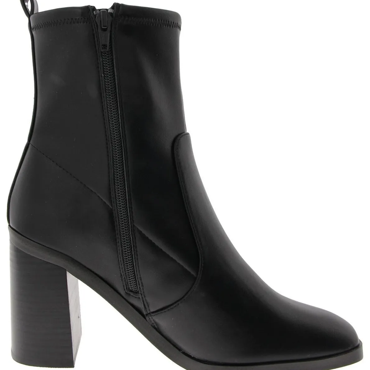 Fable Faux Leather Square Toe Ankle Boots