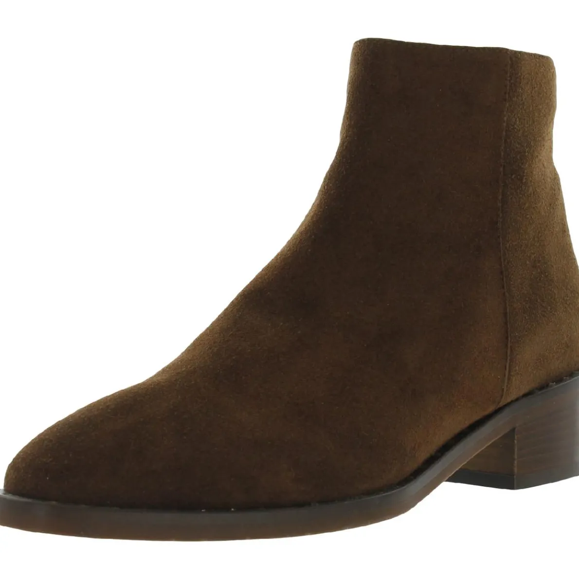 Faelynn Suede/Studs Zipper Booties