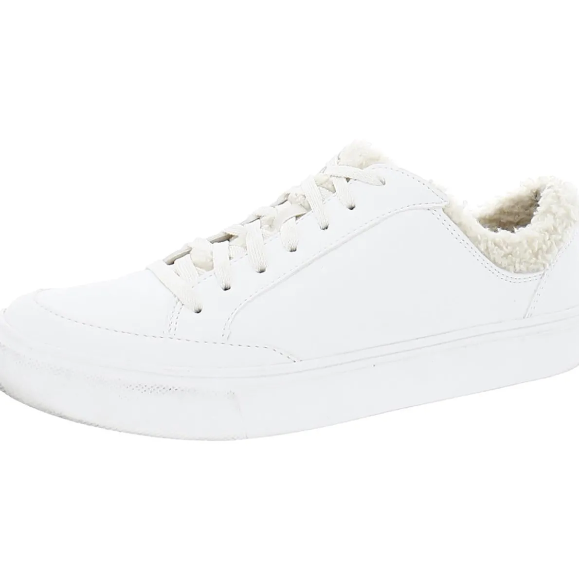 Dr. Scholl's Now Cozy Faux Fur Trim Low Top Slip On Sneakers