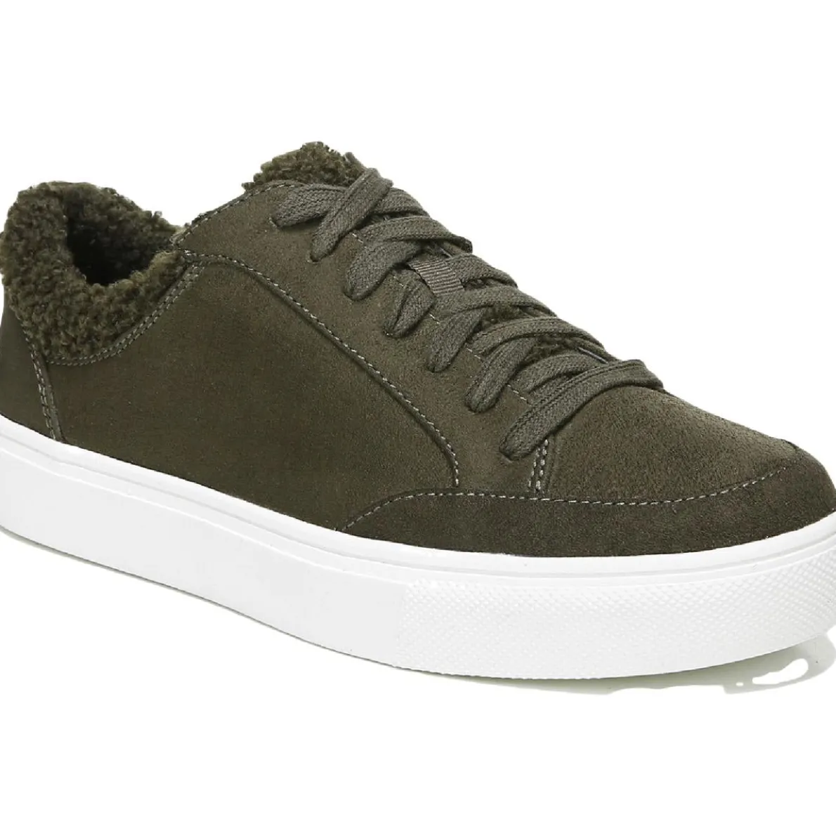 Dr. Scholl's Now Cozy Faux Fur Trim Low Top Slip On Sneakers