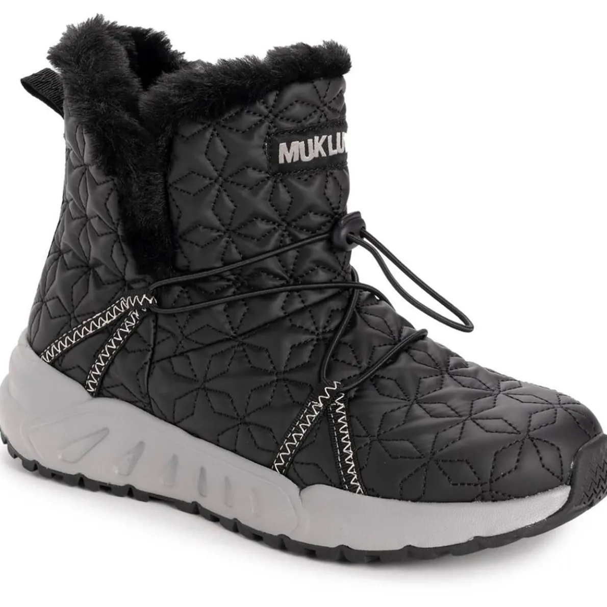 Faux Fur Lined Faux Leather Booties