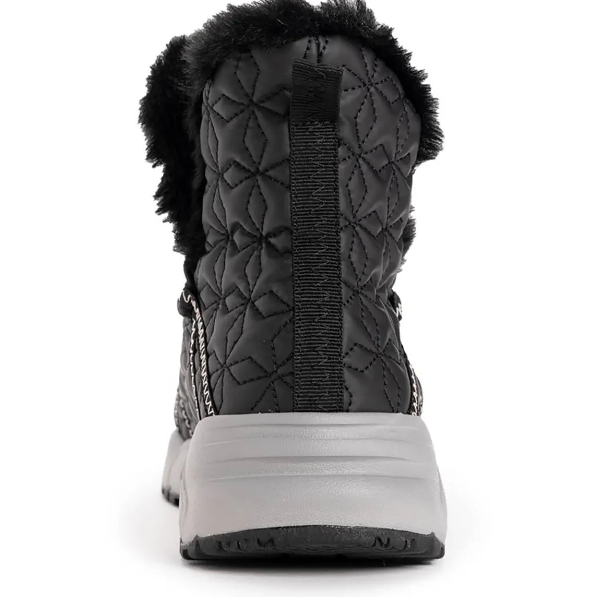 Faux Fur Lined Faux Leather Booties