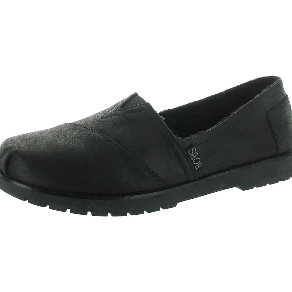 Faux Fur Lined Faux Fur Flat Shoes