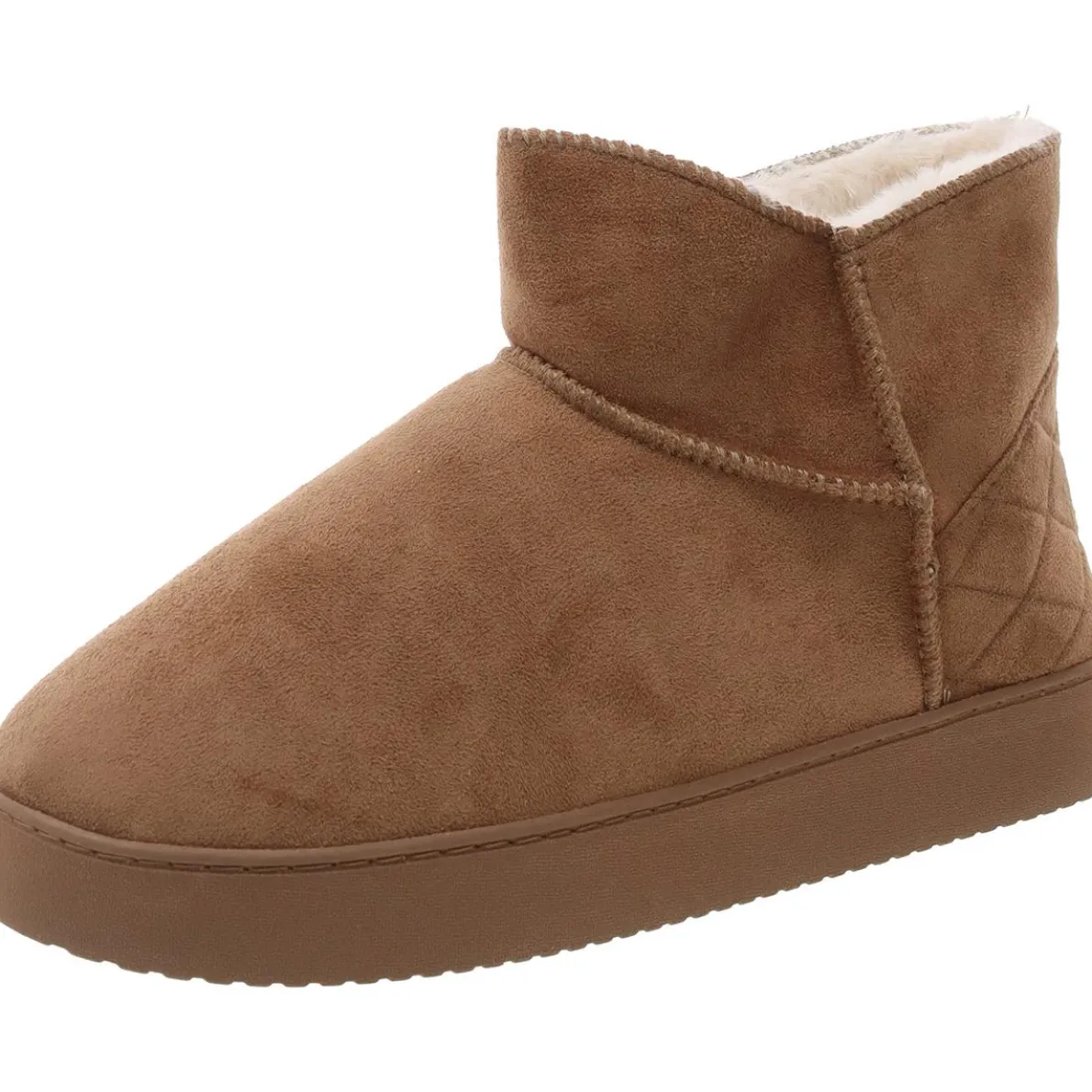 Faux Fur Lined Faux Suede Winter & Snow Boots