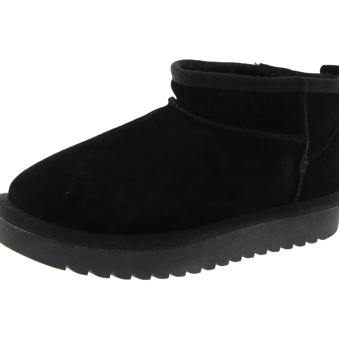 Faux Fur Lined Suede Shearling Boots