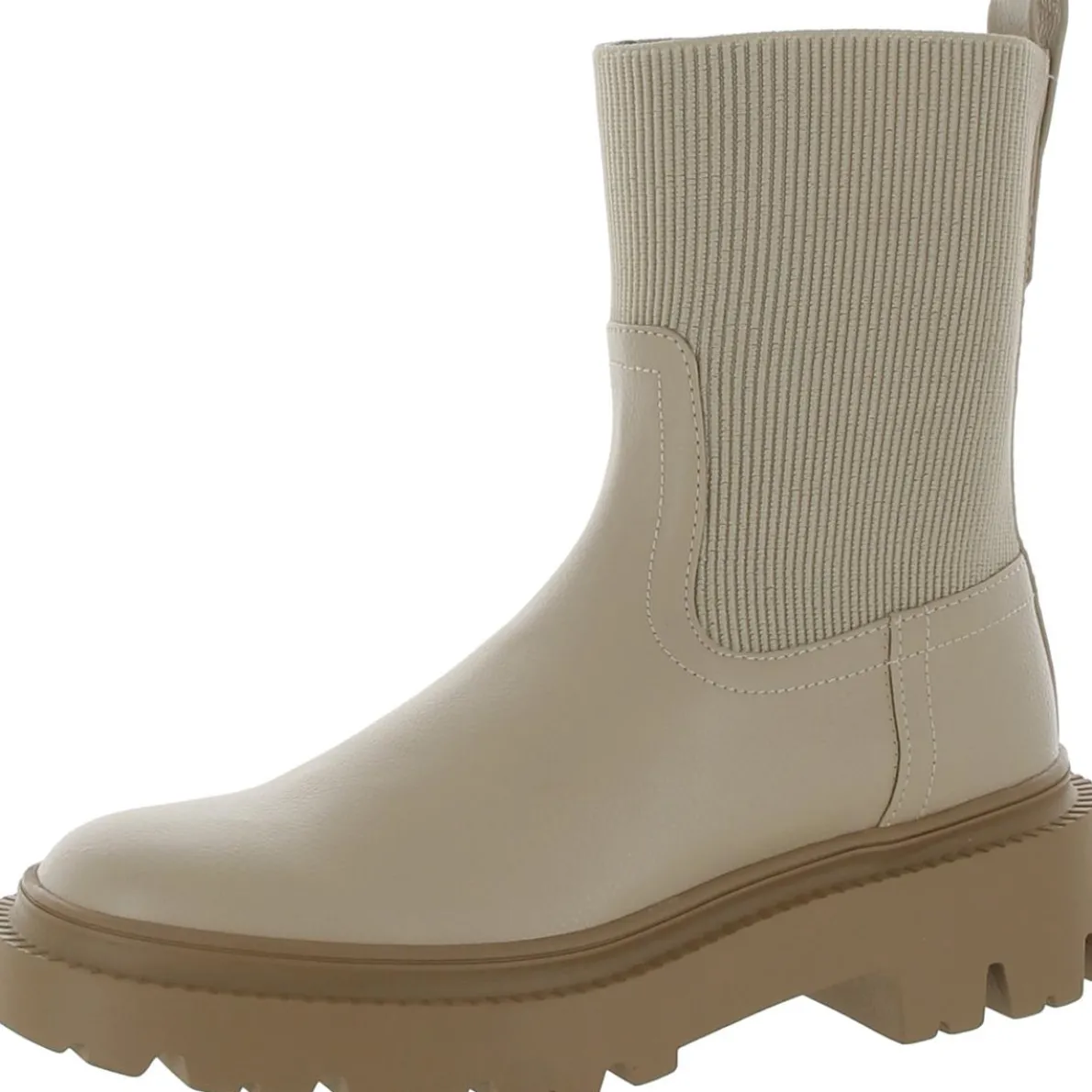 Faux Leather Chelsea Boots