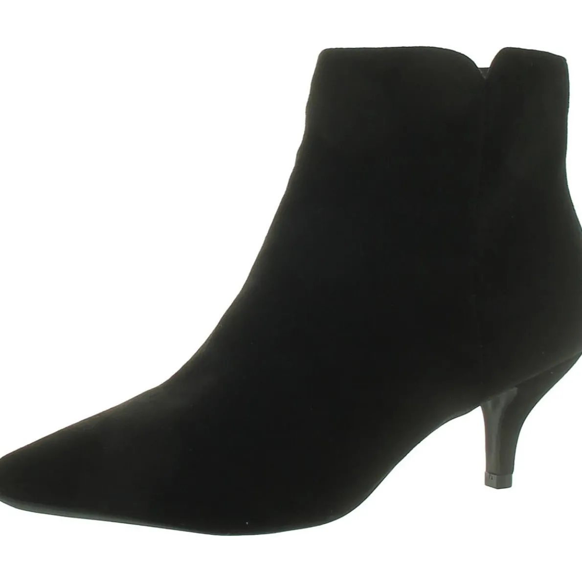 Faux Leather Pointed Toe Booties