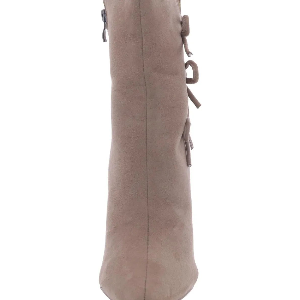 Faux Leather Stiletto Ankle Boots