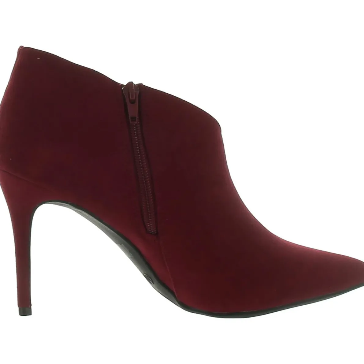 Faux Suede Pointed Toe Ankle Boots