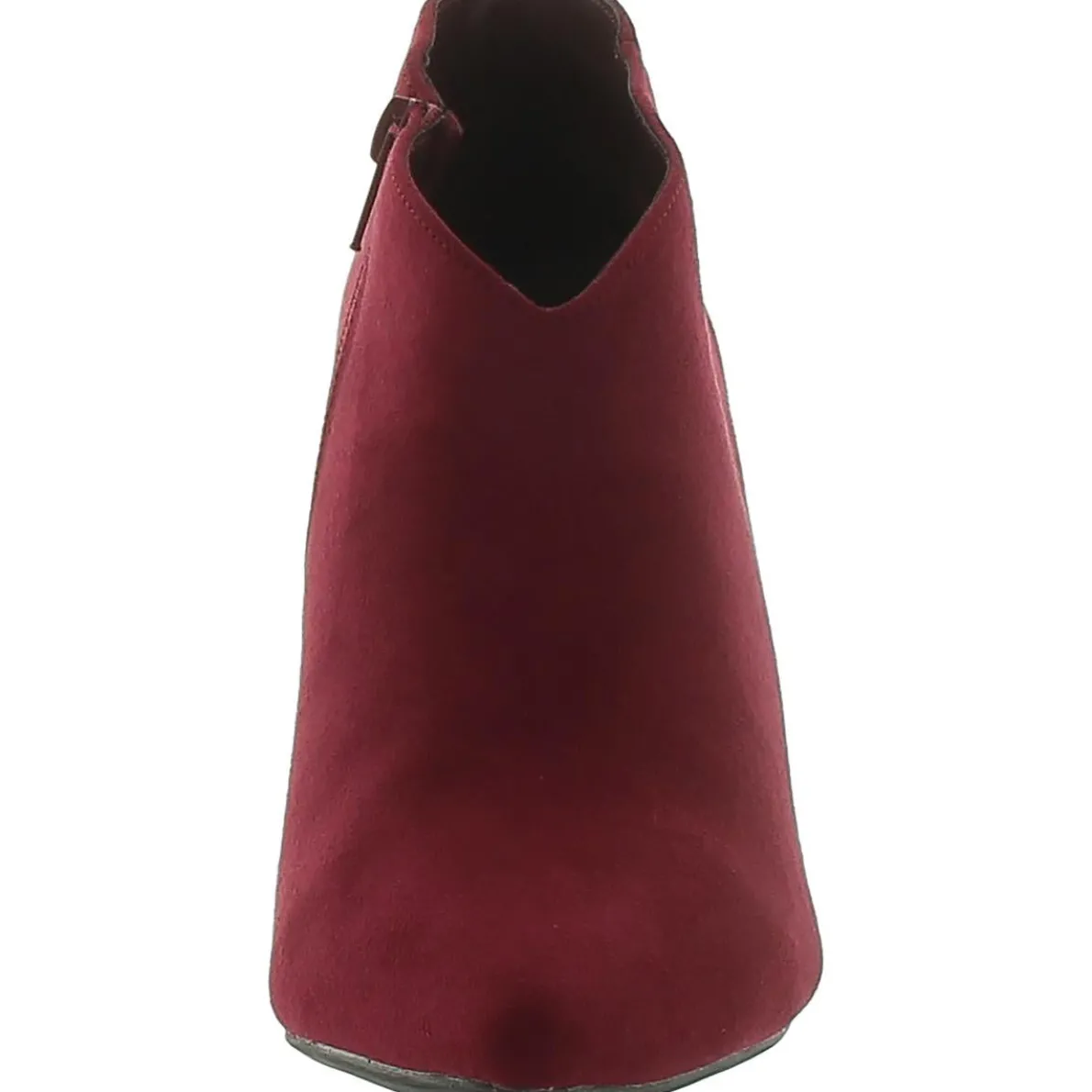 Faux Suede Pointed Toe Ankle Boots