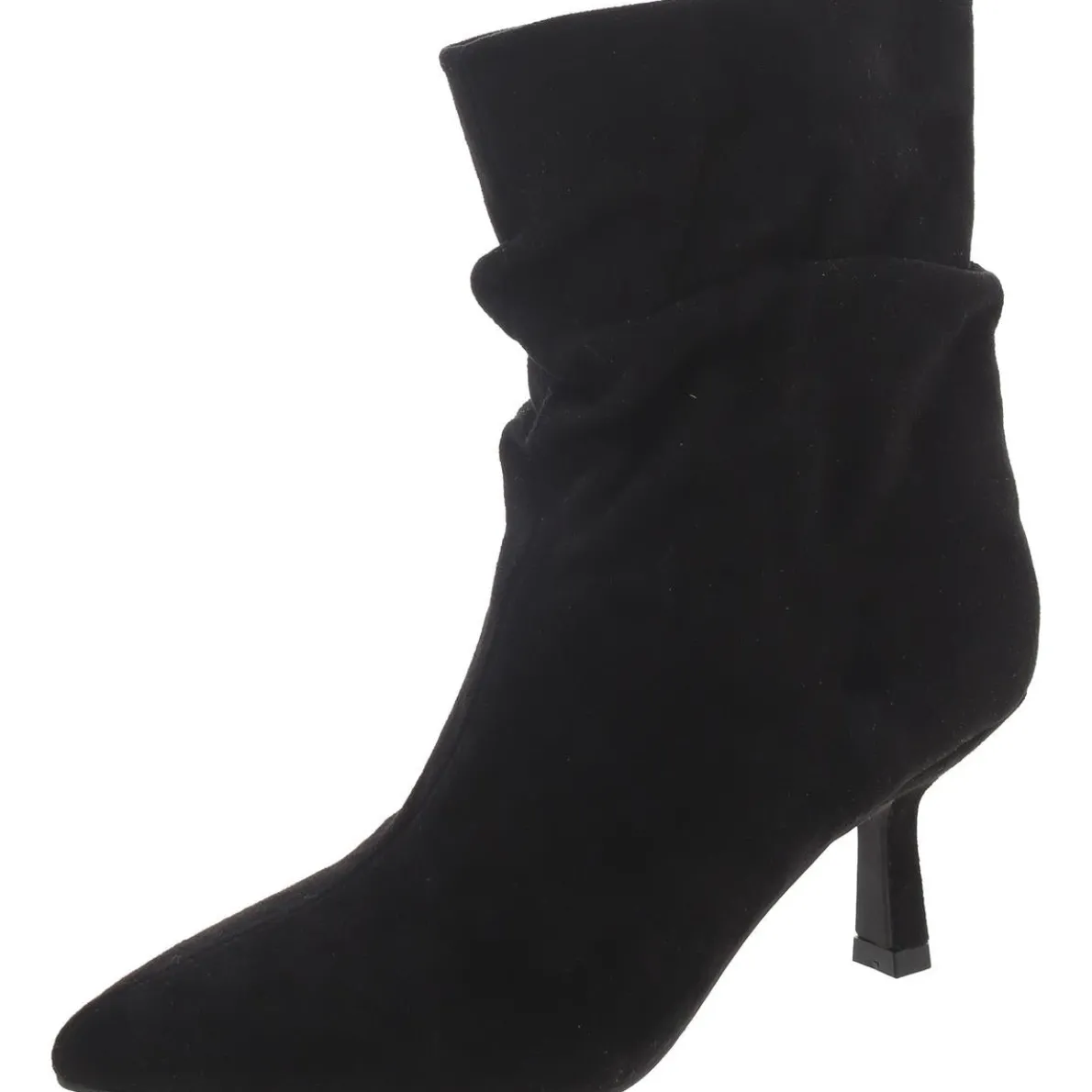 Faux Suede Pointed Toe Ankle Boots