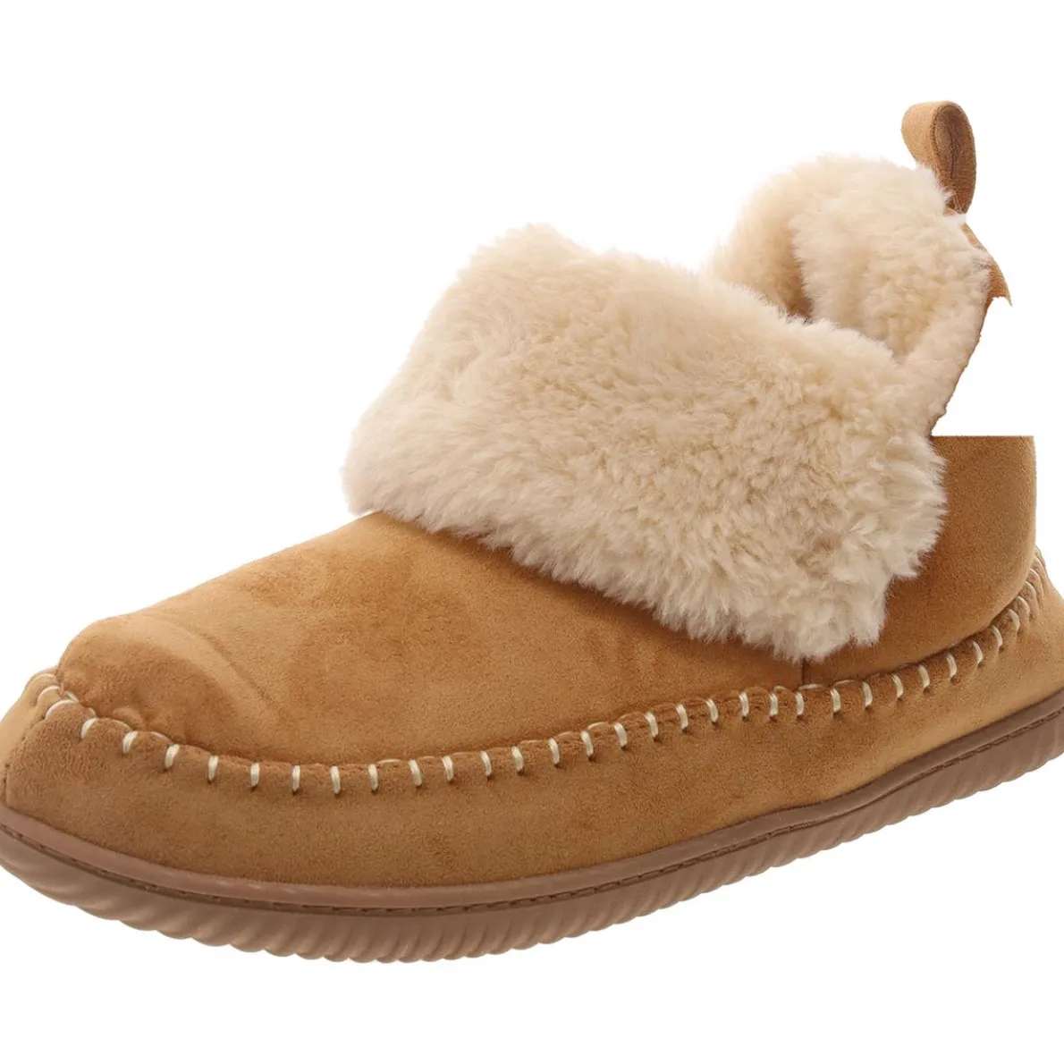 Faux Suede Slip On Booties