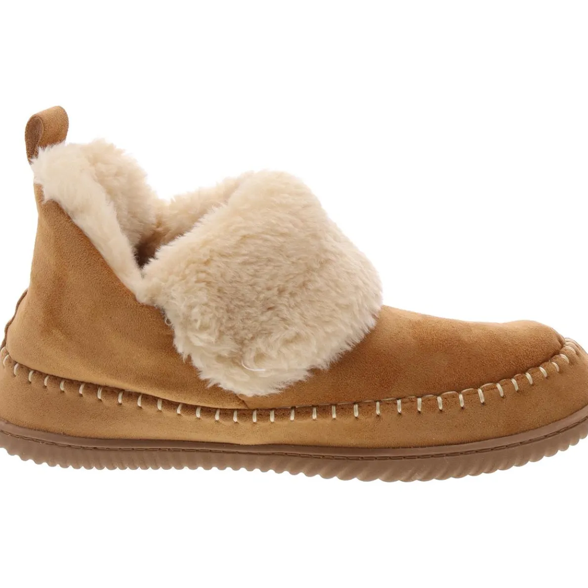 Faux Suede Slip On Booties