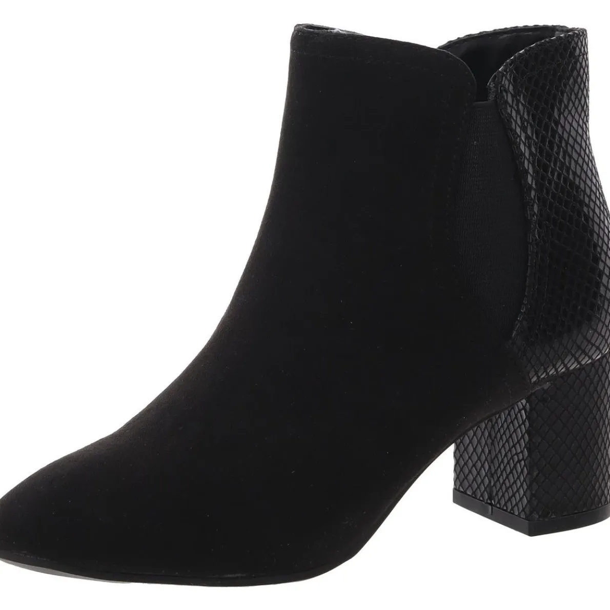 Faux Suede Zipper Booties