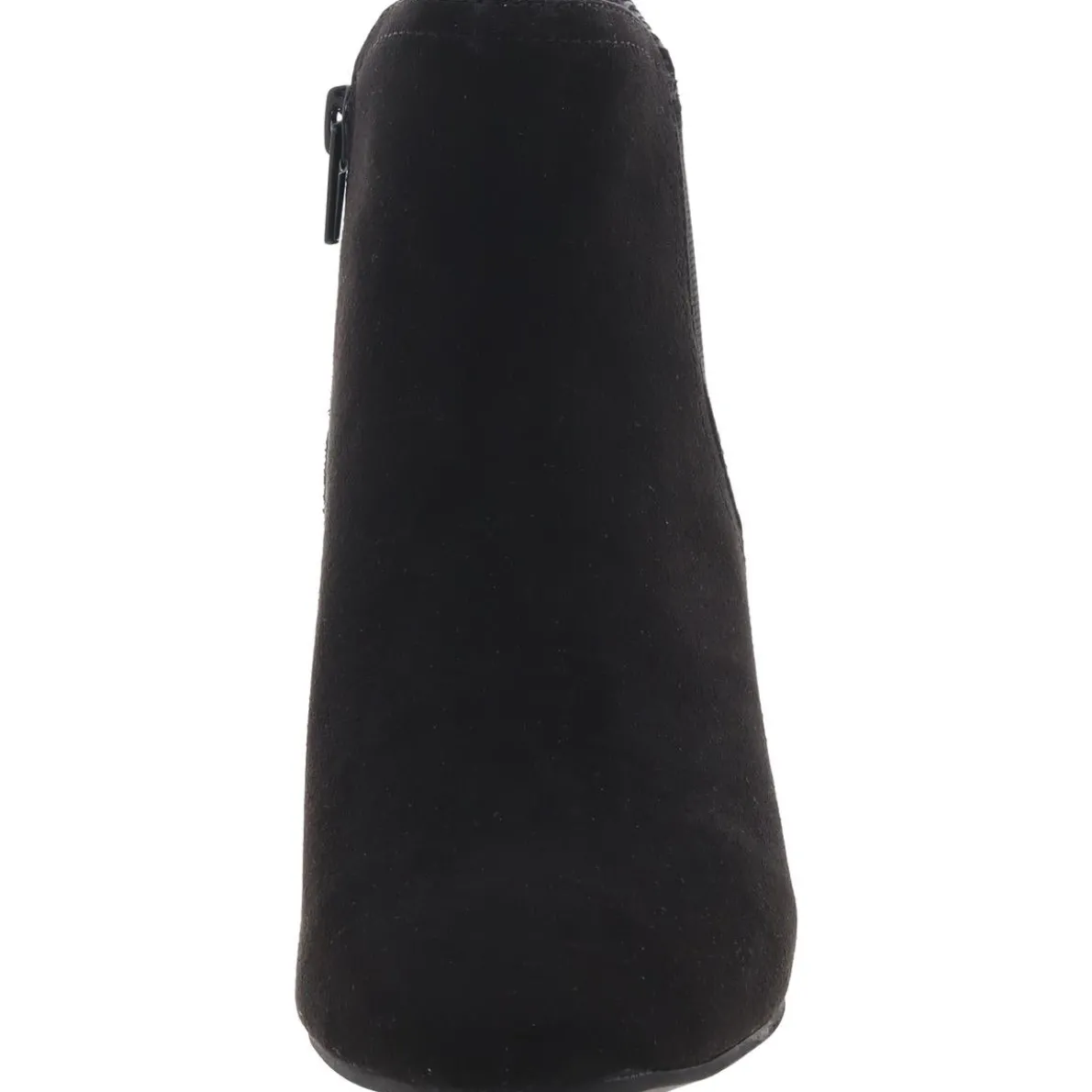 Faux Suede Zipper Booties