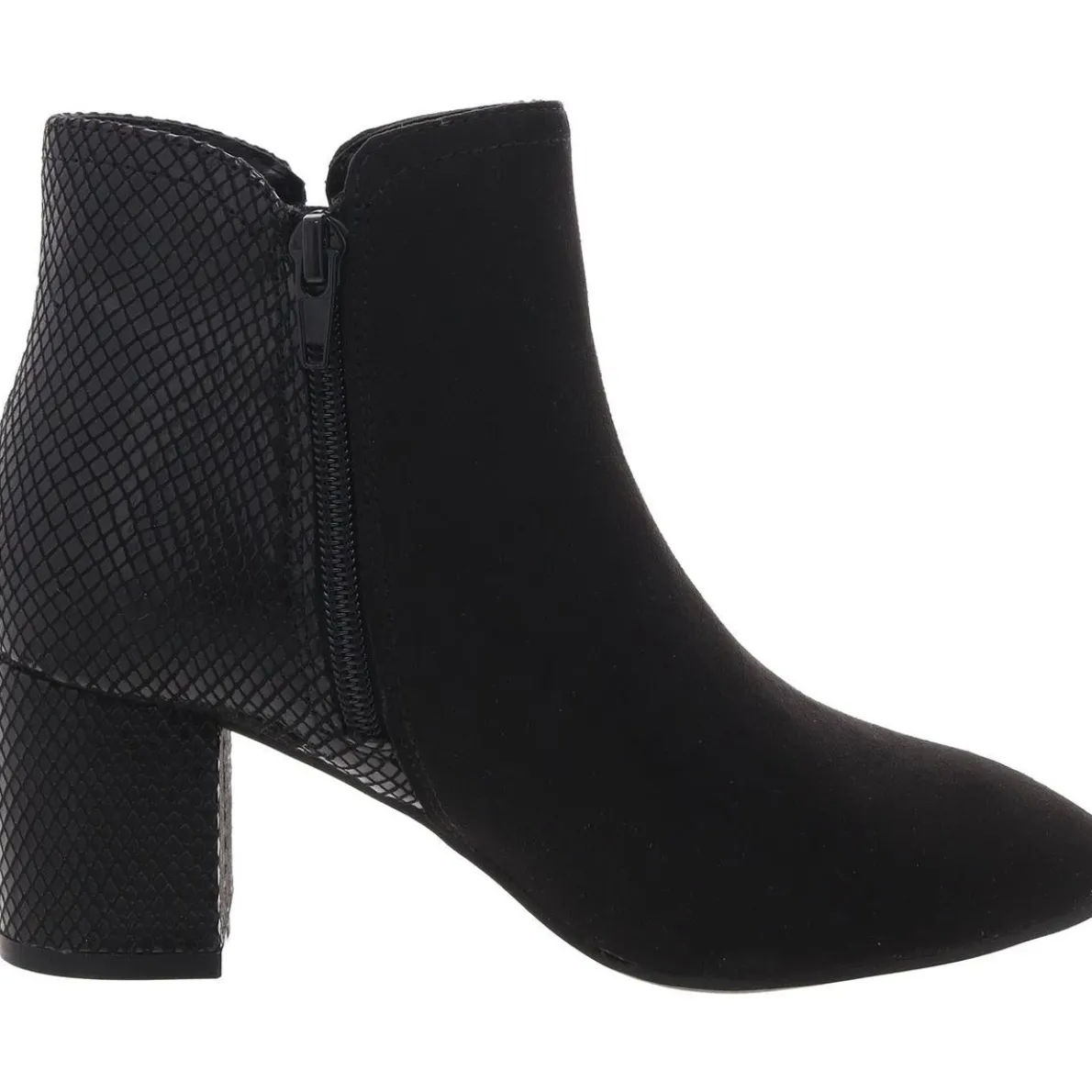 Faux Suede Zipper Booties