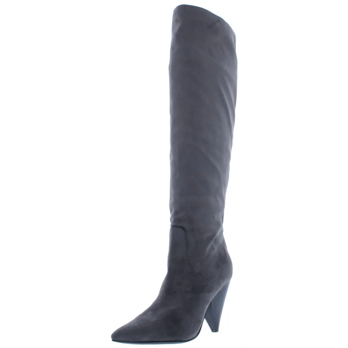 Fayen Solid Pointed Toe Knee-High Boots