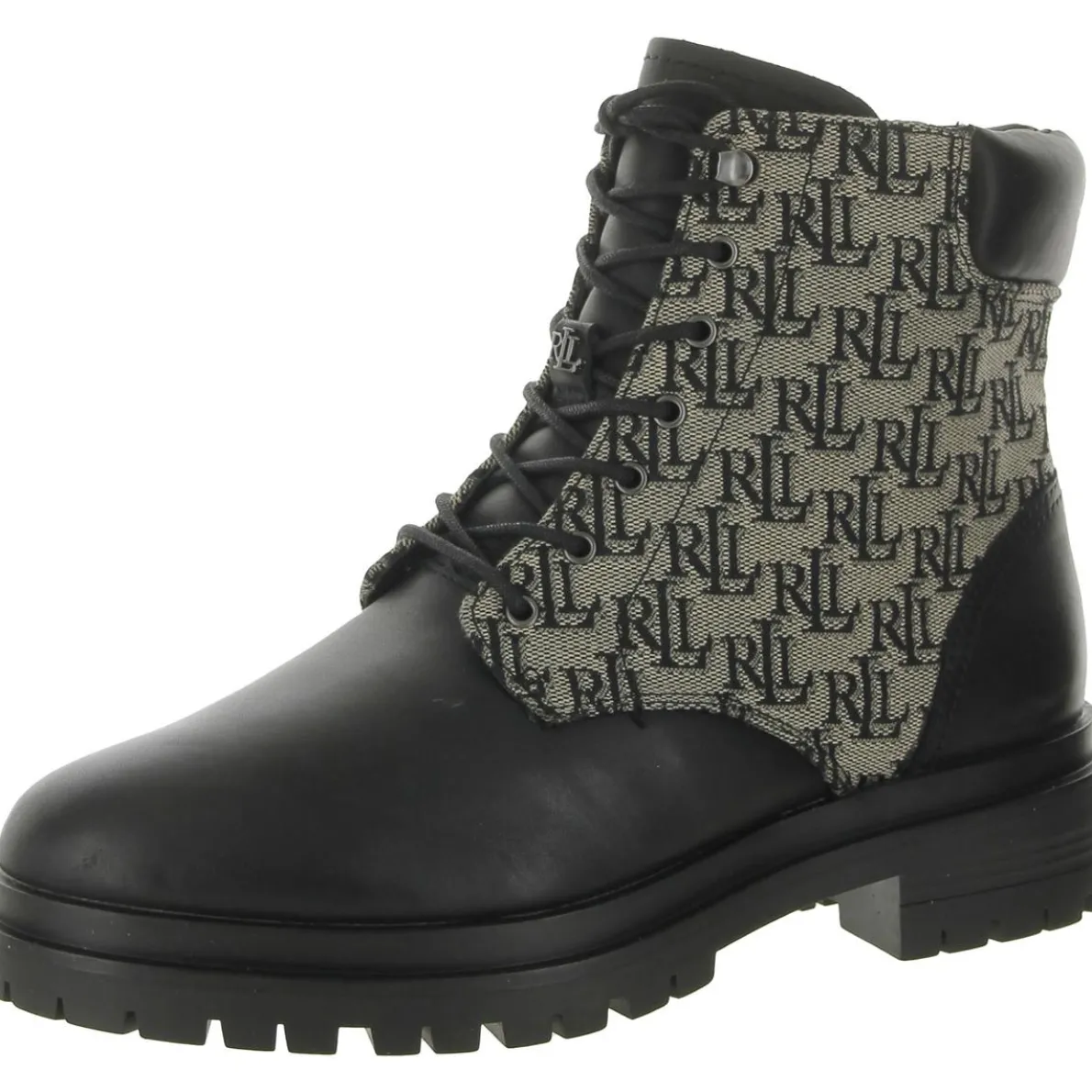 Carlee Lugged Sole Ankle Combat & Lace-up Boots