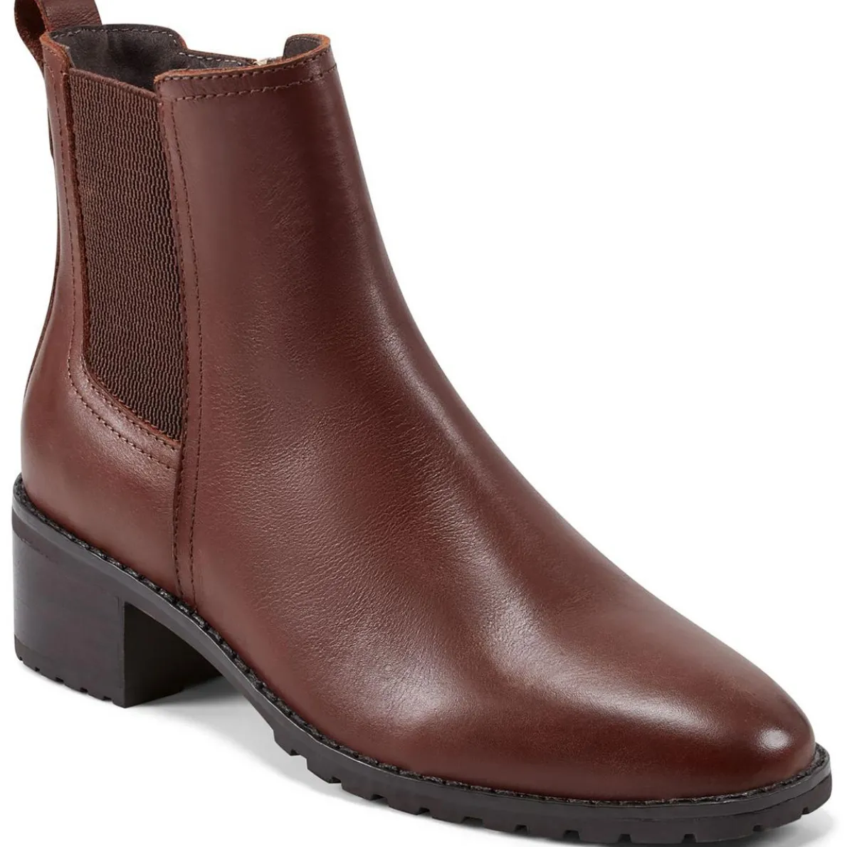 Fedra Zipper Leather Booties