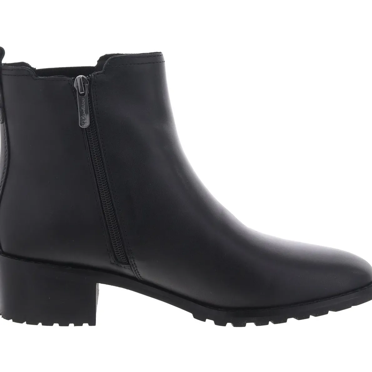 Fedra Zipper Leather Booties