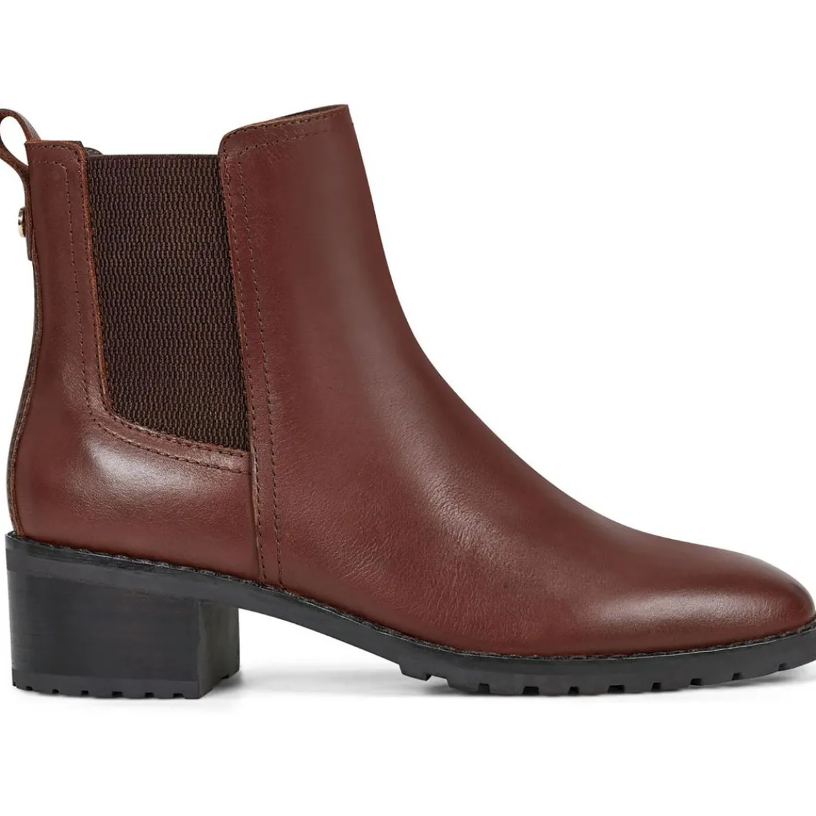 Fedra Zipper Leather Booties