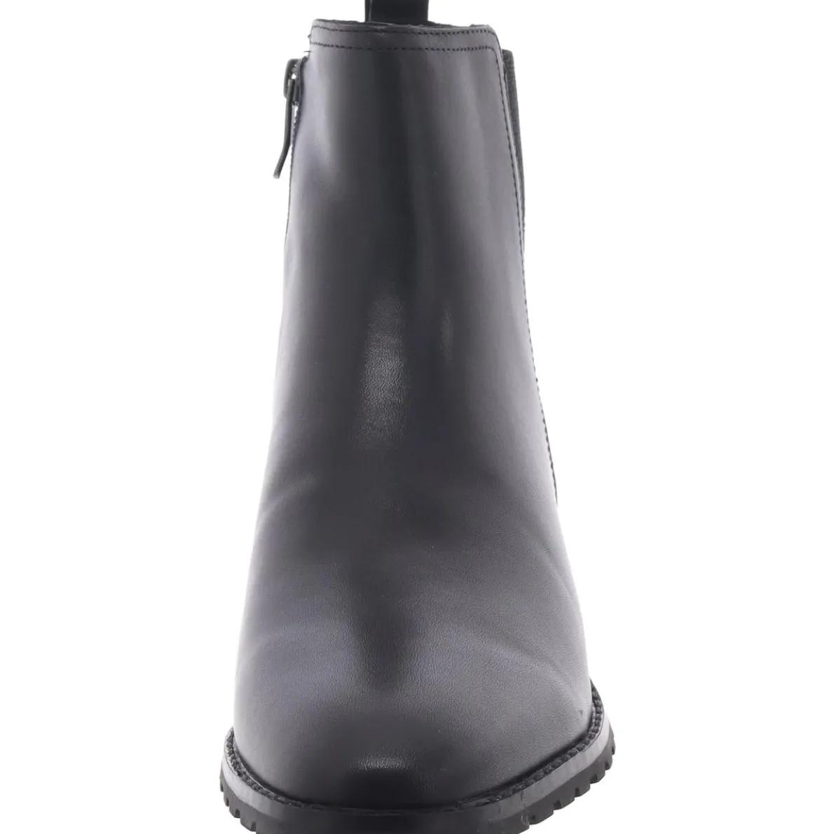 Fedra Zipper Leather Booties